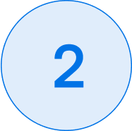 Number two inside blue circle.