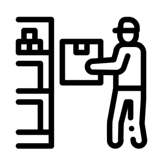 Silhouette of a man wearing a suit.